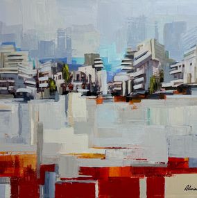 Painting, Bicycle Perspective III, Adriana Naveh