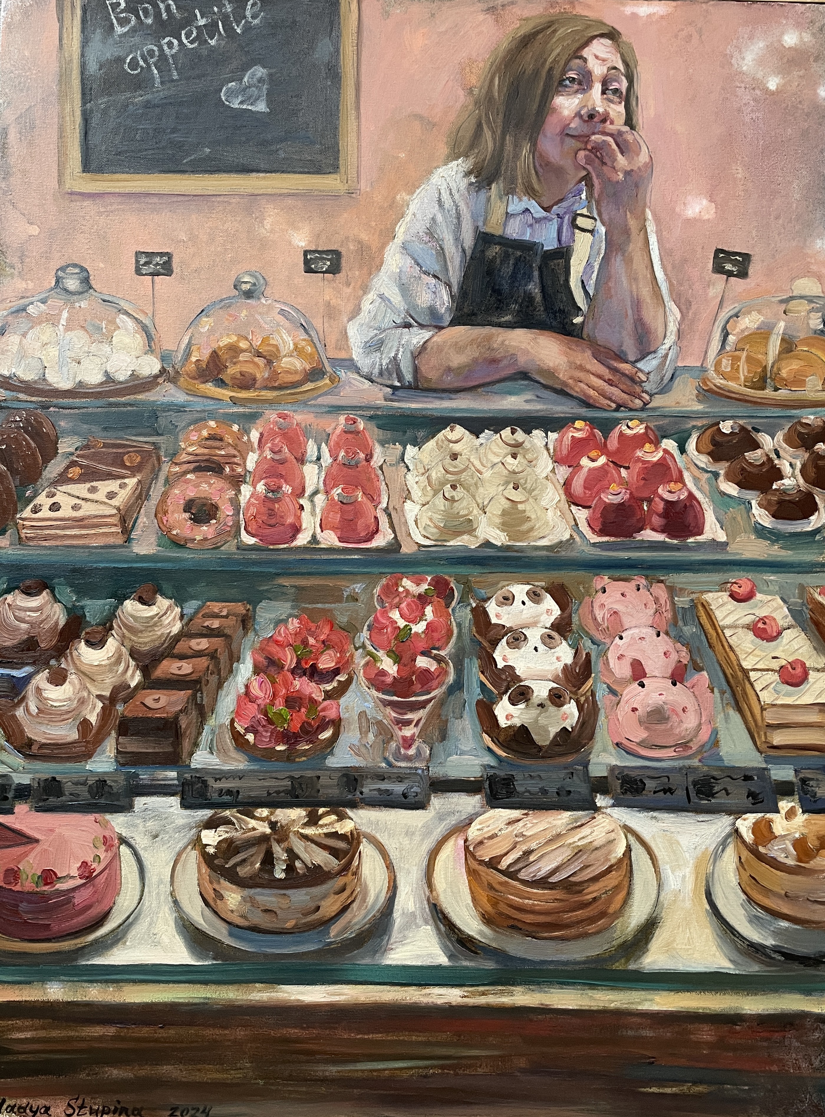 Nadezda Stupina, Bon appetitt .Self-portrait. Nadezda Stupina, Bon appetitt .Self-portrait.