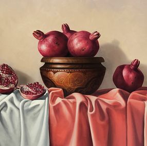 Painting, Crimson Elegance, Tamar Nazaryan
