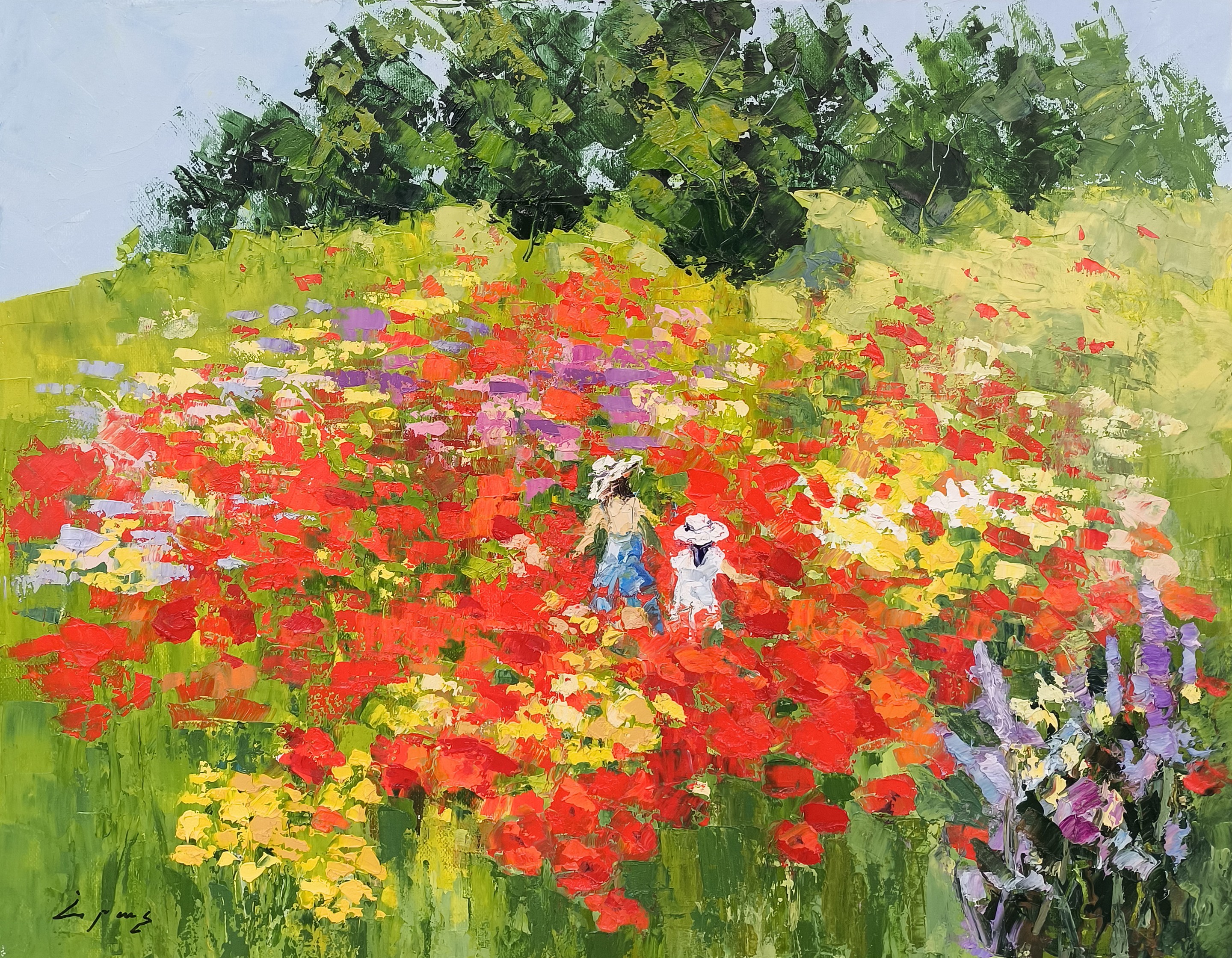 Hrach Baghdasaryan, Girls in the World of Tulips Hrach Baghdasaryan, Girls in the World of Tulips