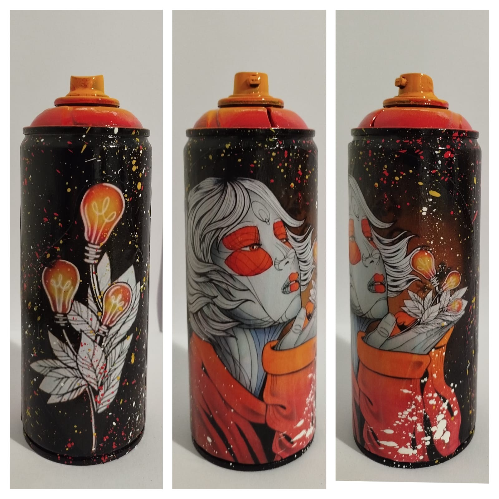 Caro Graffiti, Art in a can, bouquet de lumière Caro Graffiti, Art in a can, bouquet de lumière