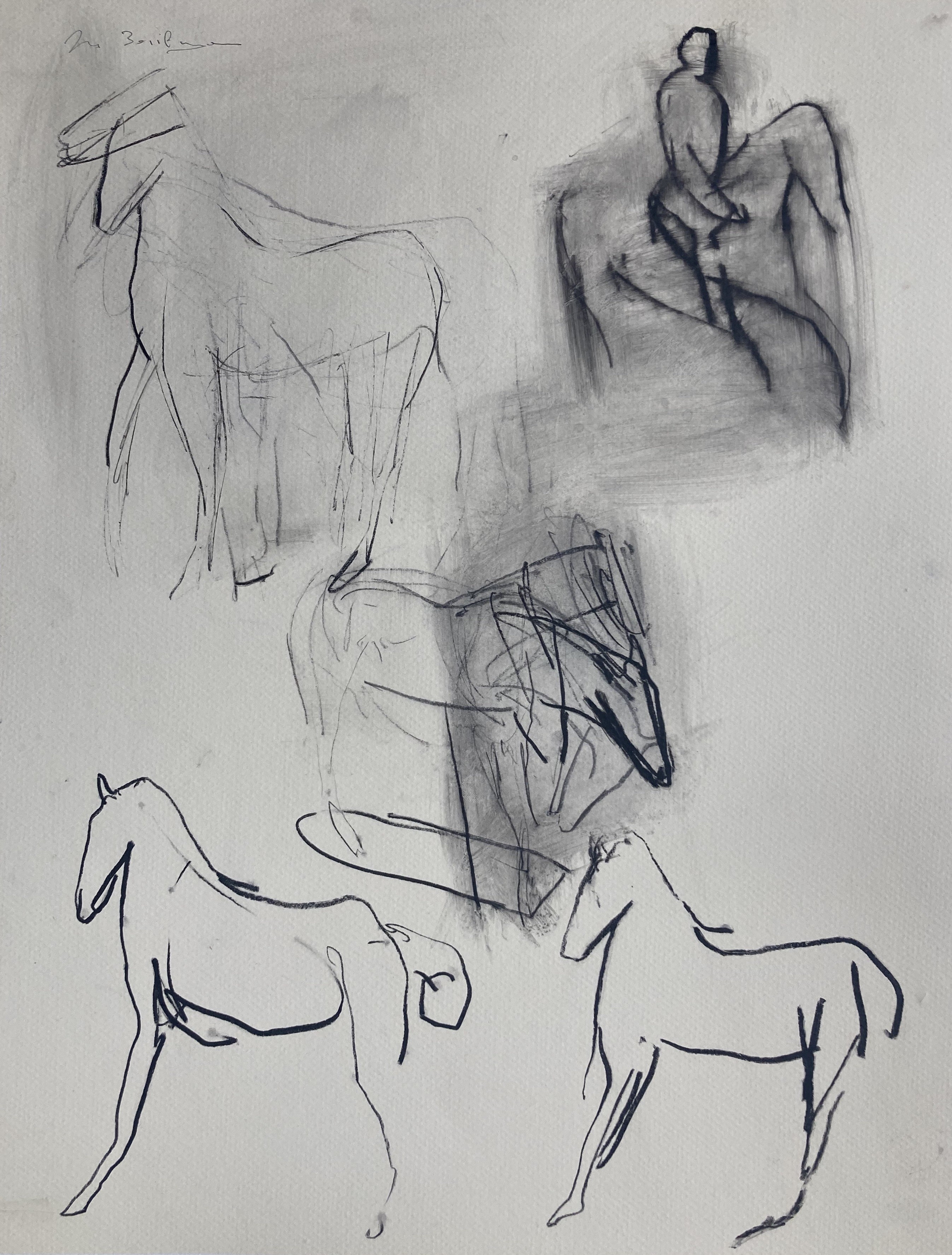 Antoine De La Boulaye, Chevaux (études) Antoine De La Boulaye, Chevaux (études)