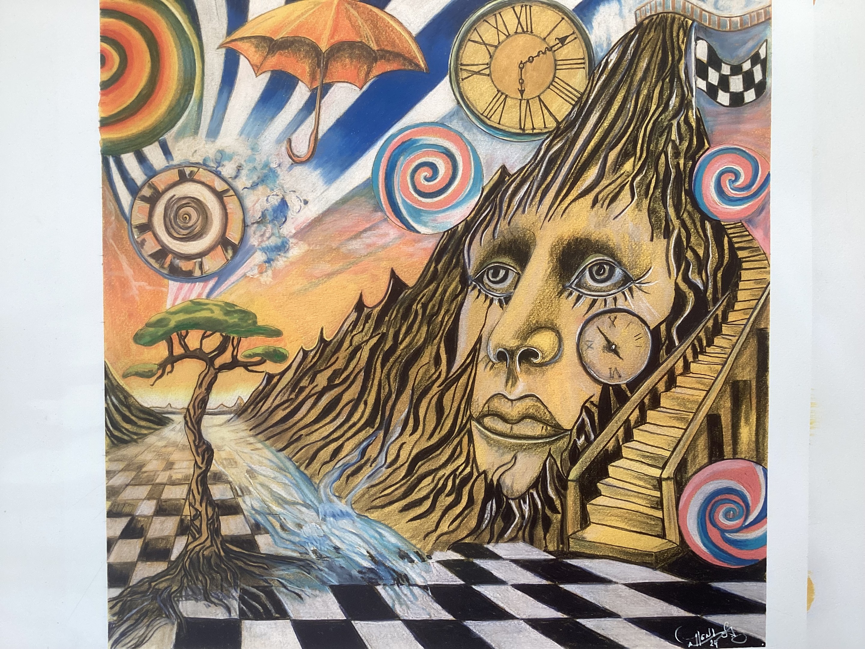 Serge Pierre Callens, The climb of time and consciousness Serge Pierre Callens, The climb of time and consciousness
