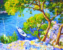 Gemälde, French coast, Iryna Kastsova