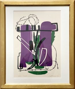 Print, Campo sbarrato (Barred field), Giuseppe Santomaso