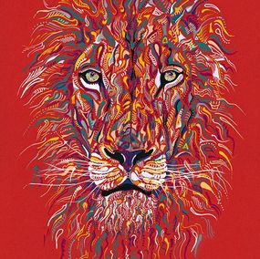 Print, Lion, Mox