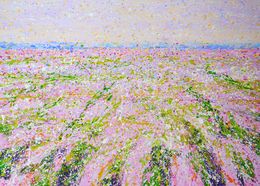 Peinture, Pink Flower Field 3, Iryna Kastsova