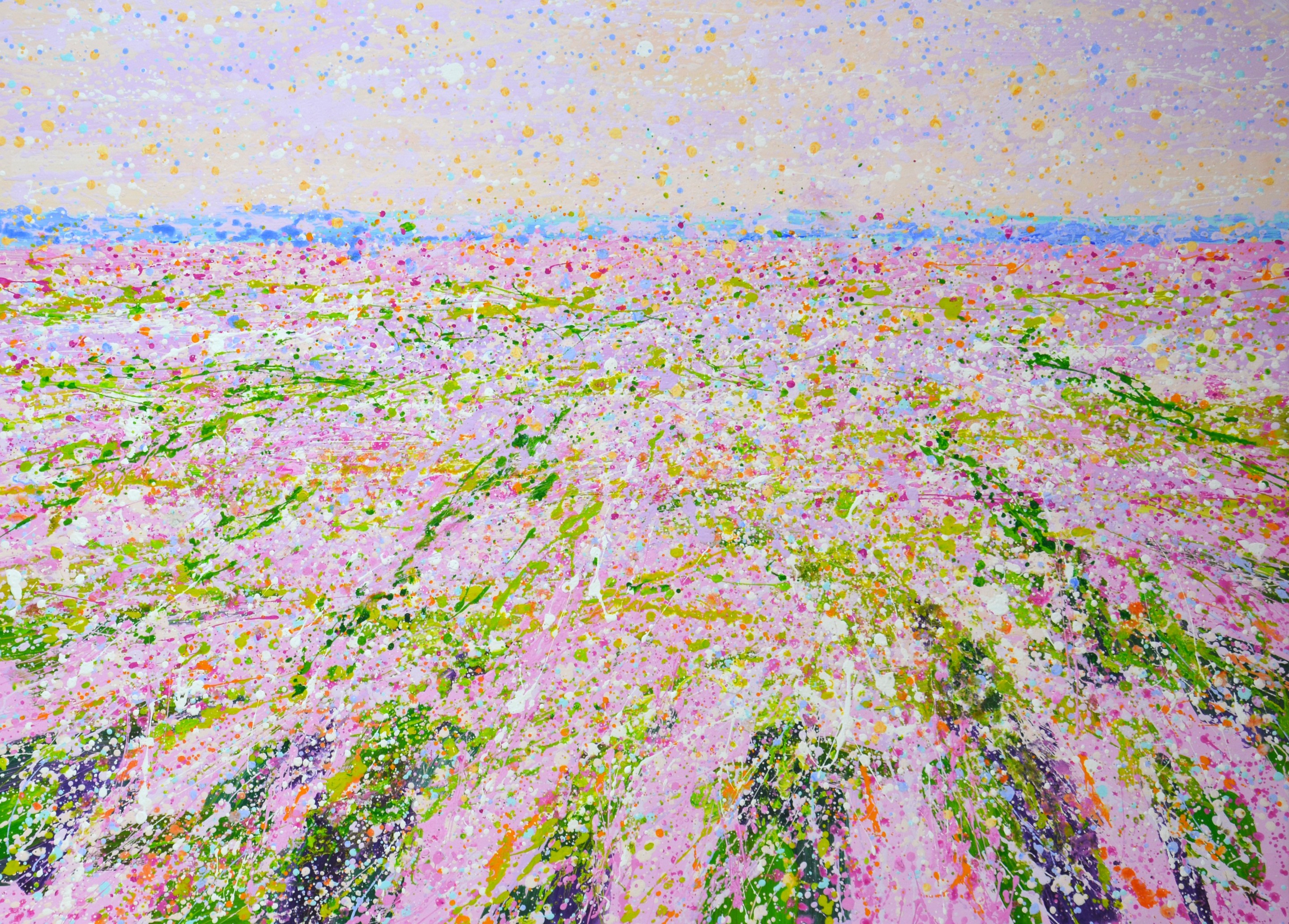 Iryna Kastsova, Pink Flower Field 3 Iryna Kastsova, Pink Flower Field 3
