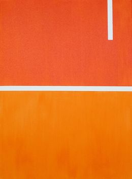 Gemälde, Sans titre IV, orange, Damien Berrard