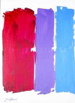 Gemälde, Color lines, blue-purple, Damien Berrard