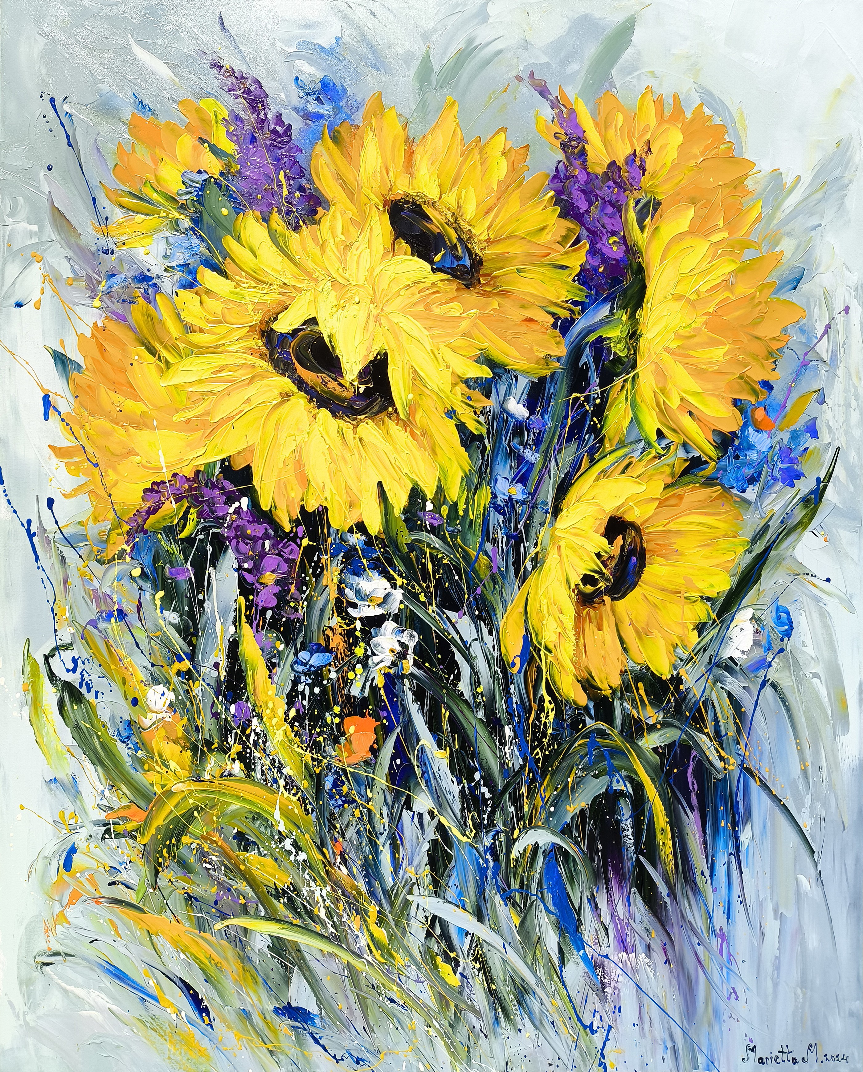 Marieta Martirosyan, Cheerful Field Bouquet Marieta Martirosyan, Cheerful Field Bouquet