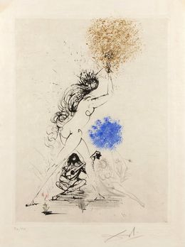 Drucke, La Fille au Flambeau, Salvador Dali