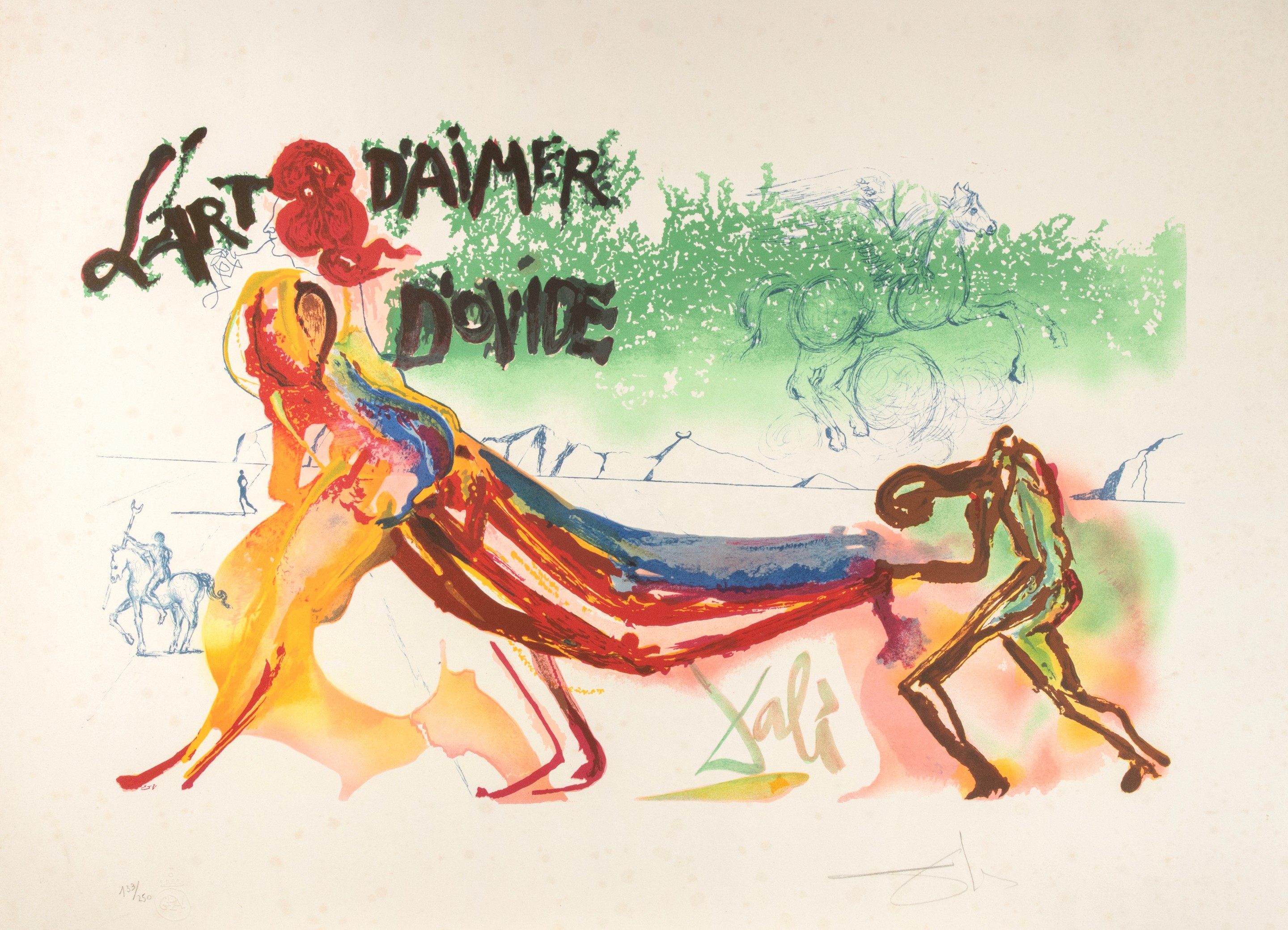 Salvador Dali, L'art d'aimer d'Ovide Salvador Dali, L'art d'aimer d'Ovide