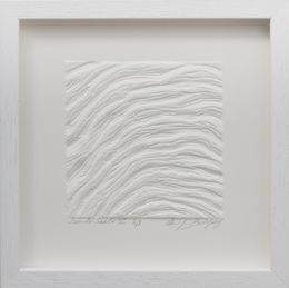 Gemälde, Sur le Sable IV-N°3 - Estampe en relief inspirée de la nature, Mapie BelGary