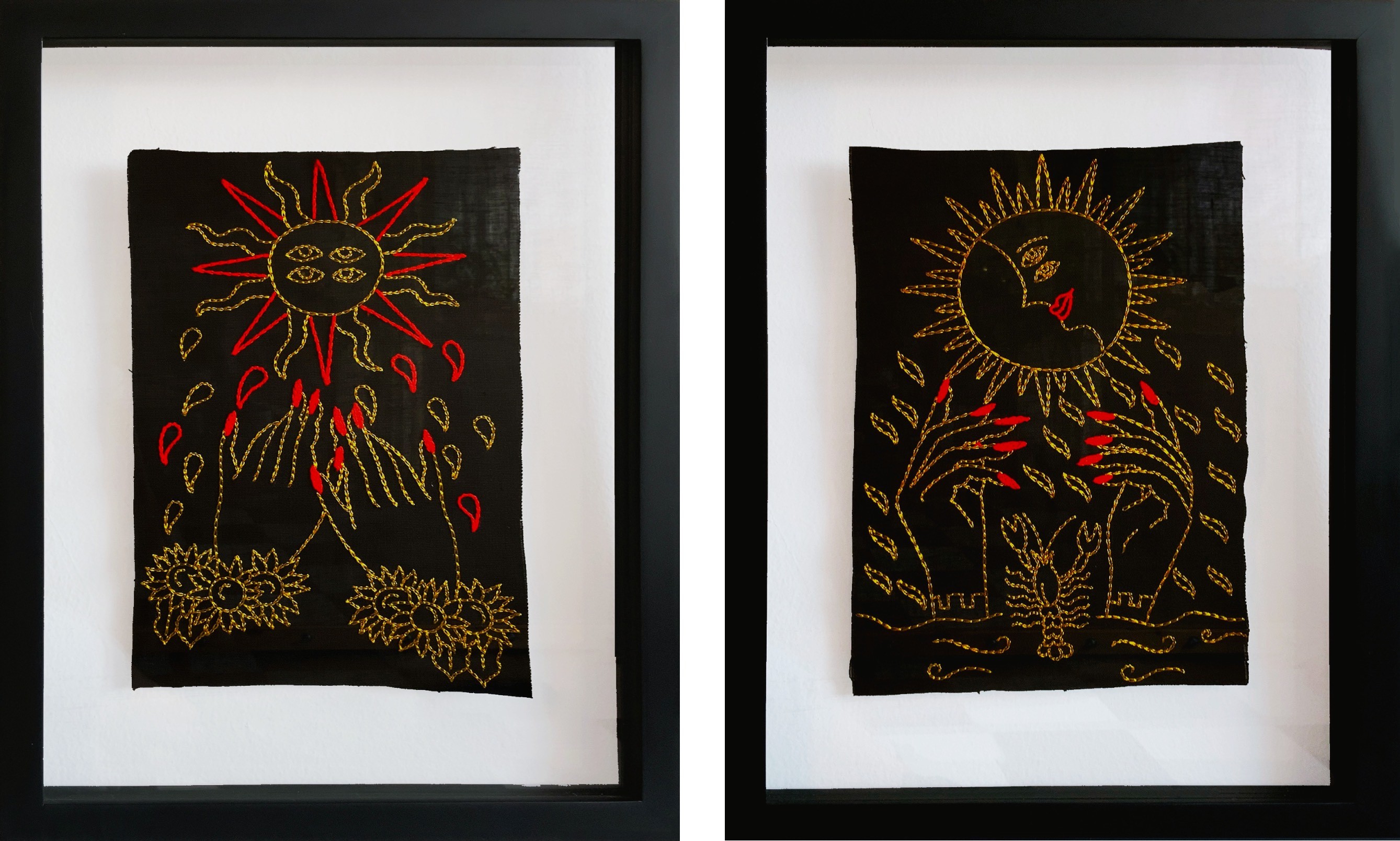 María José Franco Maldonado, The Sun and The Moon, Diptych María José Franco Maldonado, The Sun and The Moon, Diptych