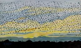 Gemälde, Migrating, Anand Manchiraju