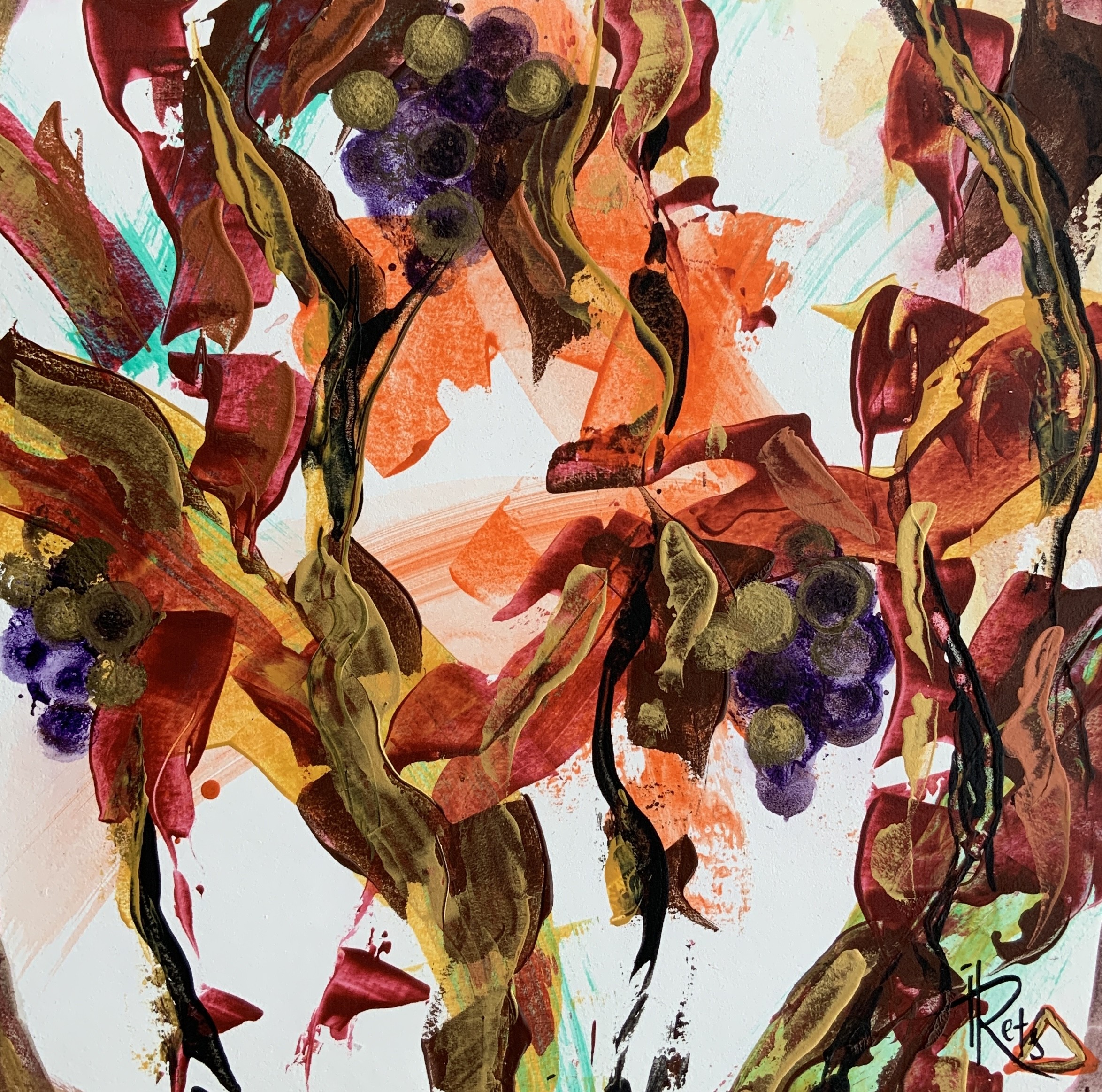 Iryna Rets, Autumn's breath in the grape vines Iryna Rets, Autumn's breath in the grape vines