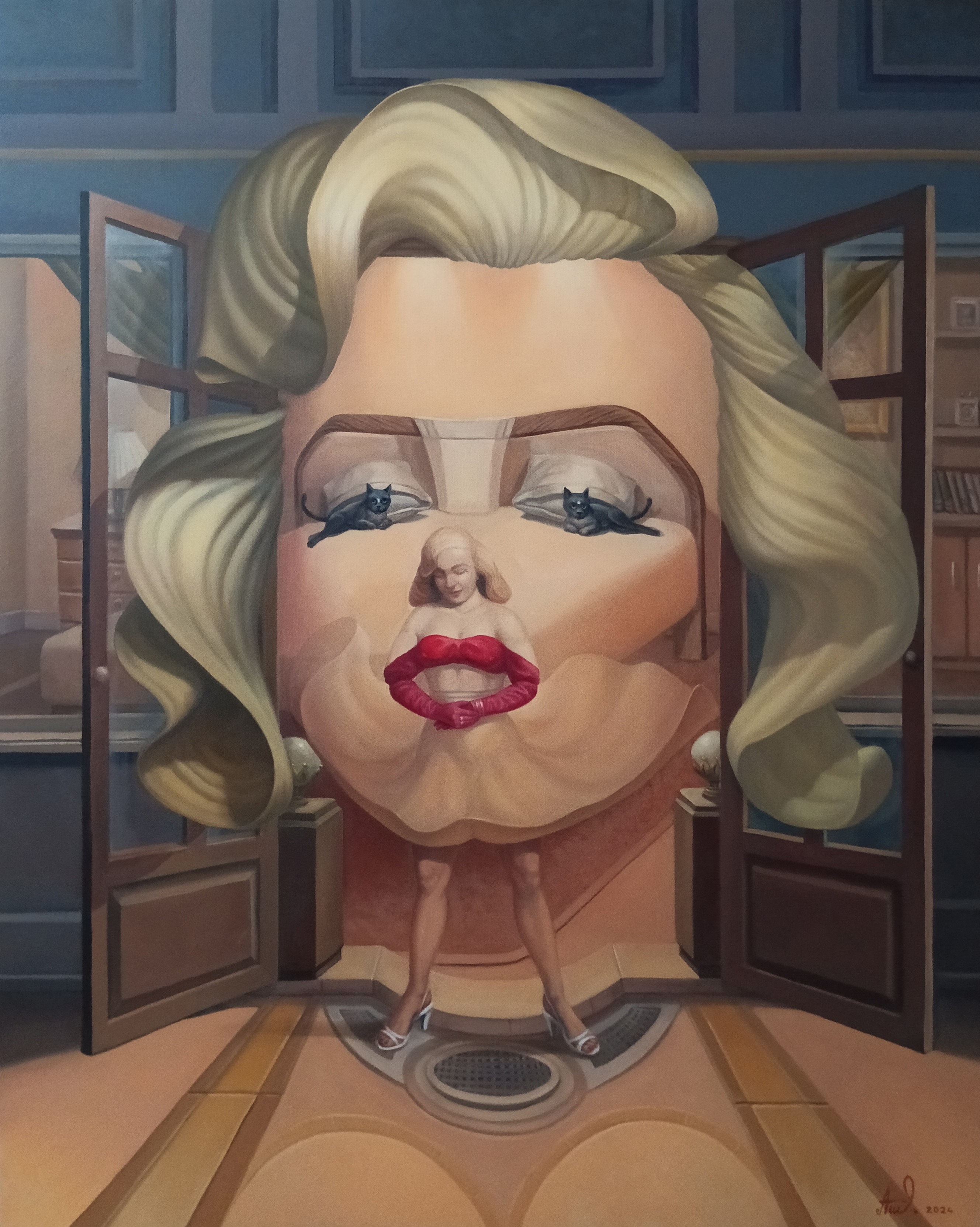 Artush Voskanyan, Marilyn Reimagined: A Surreal Portrait Artush Voskanyan, Marilyn Reimagined: A Surreal Portrait