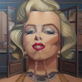 Gemälde, Marilyn Reimagined: A Surreal Portrait, Artush Voskanyan