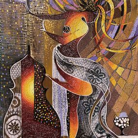 Gemälde, Golden Rain, Ruzanna Melqumyan