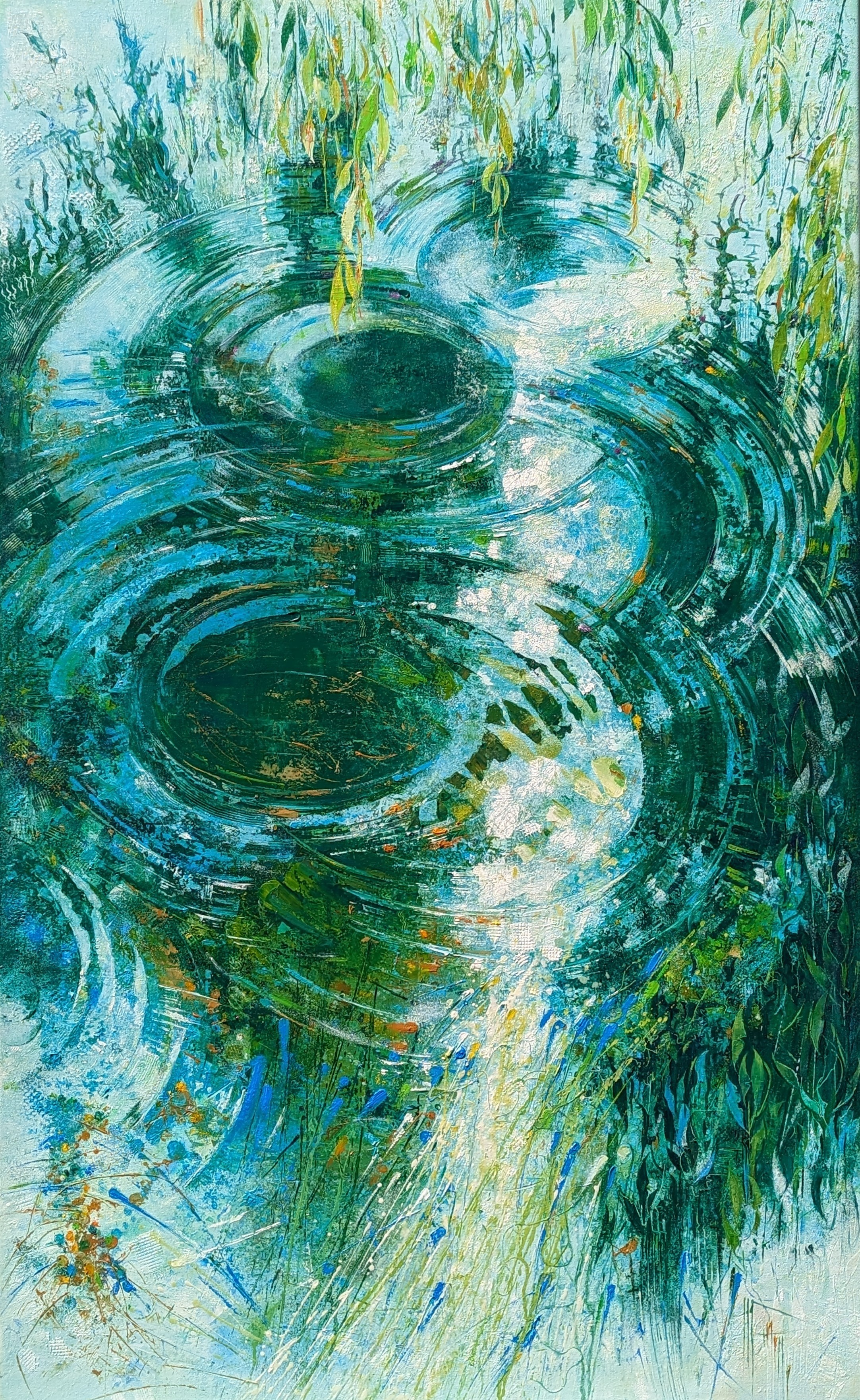 Nadine Pillon, Eau et reflet , balayant ses larmes... Nadine Pillon, Eau et reflet , balayant ses larmes...