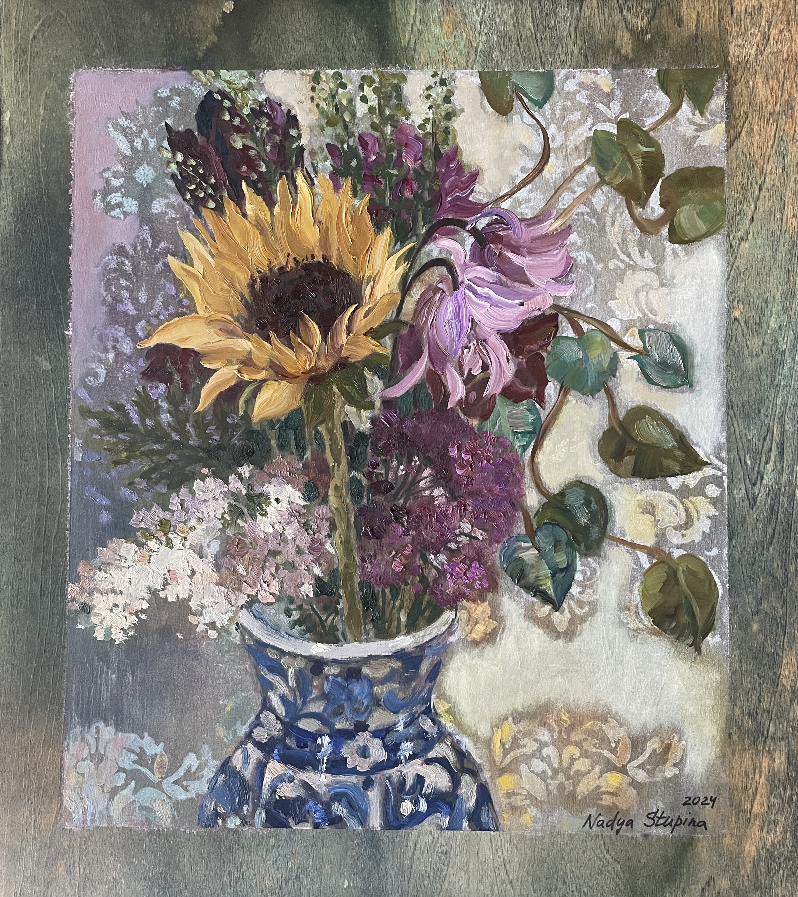 Nadezda Stupina, Bouquet with sunflower Nadezda Stupina, Bouquet with sunflower