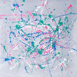 Peinture, Feeling 4 - colorful abstraction expressions, Nataliia Krykun