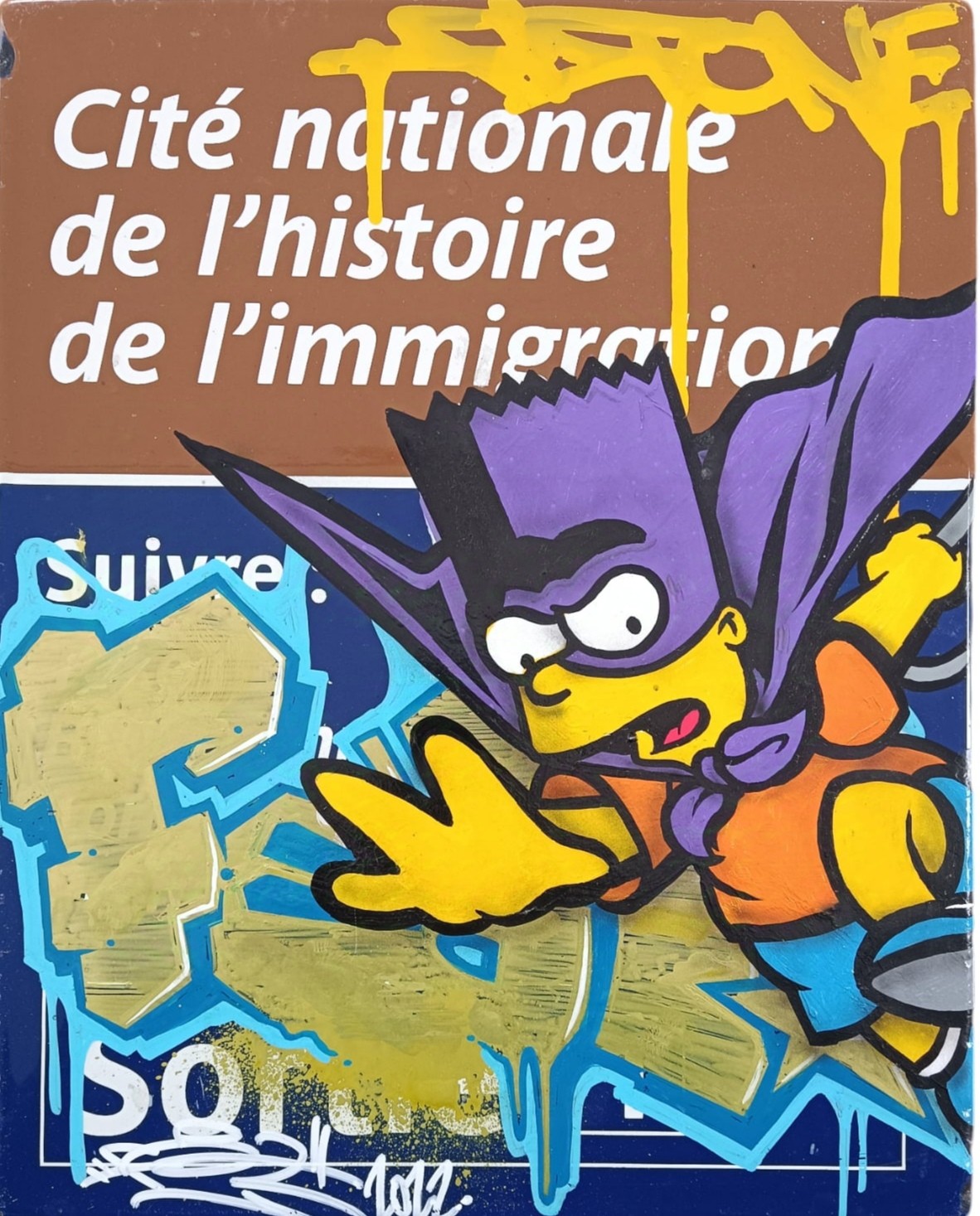 Fat, Plaque métro Simpson Fat, Plaque métro Simpson