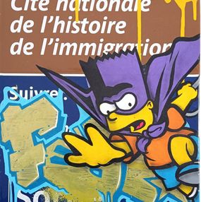 Gemälde, Plaque métro Simpson, Fat