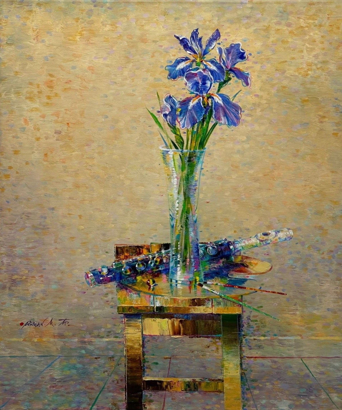 Michael Gorban, Flute, Flowers and Stool II Michael Gorban, Flute, Flowers and Stool II