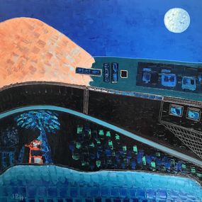 Gemälde, Rêve et voyage Fantastique d'un Enfant, José Perez Hernandez