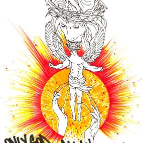 Fine Art Drawings, Dialogue entre les Dieux série religions et civilisations, Adel Legraffeur