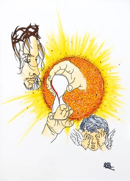 Fine Art Drawings, Allégorie du temps qui passe série religions et civilisations, Adel Legraffeur