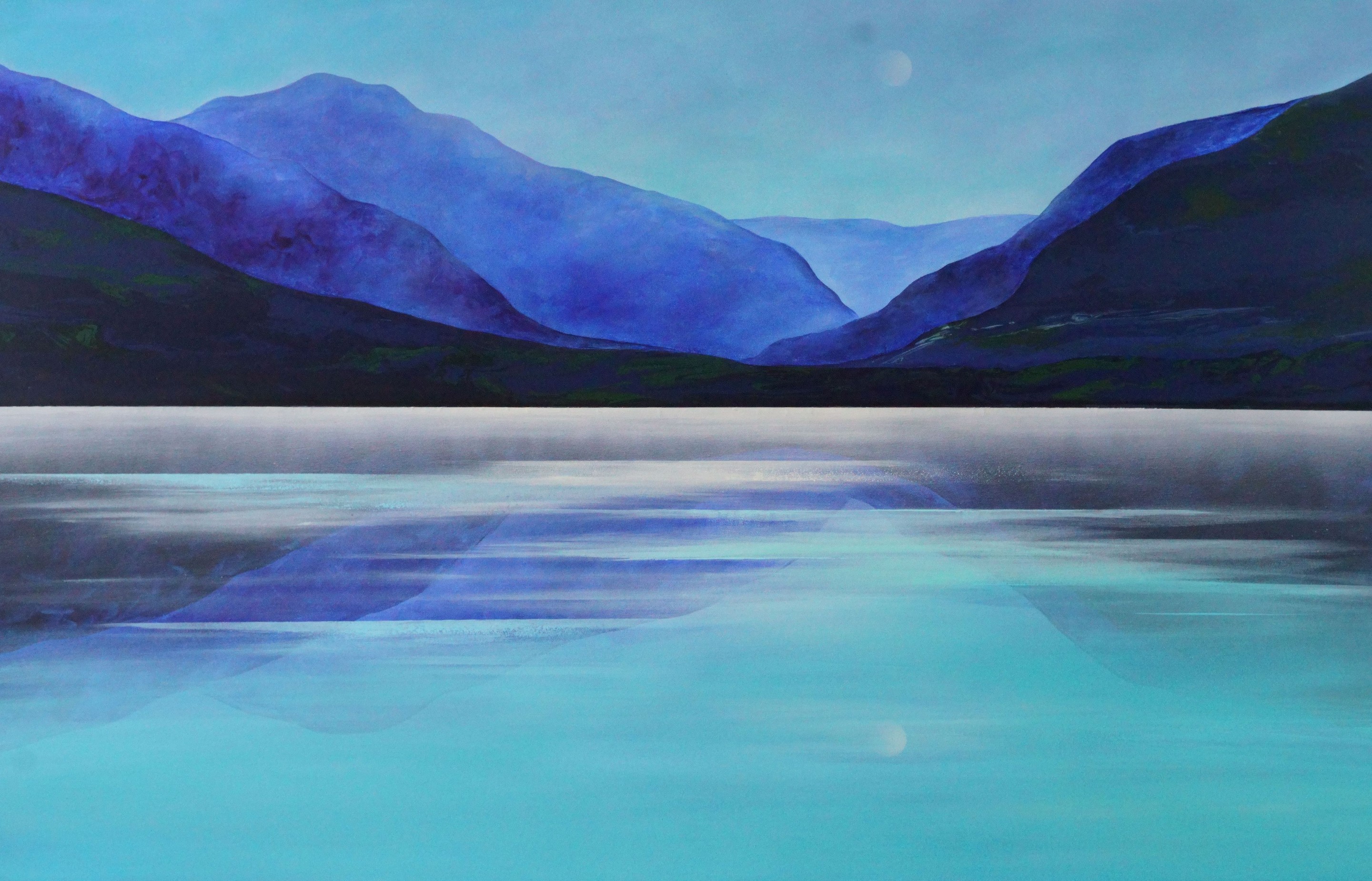 Vera Hoi, Moonlight on Lake Millstadt Vera Hoi, Moonlight on Lake Millstadt