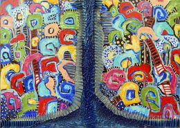 Painting, Fluir en colores, Maite Carrillo