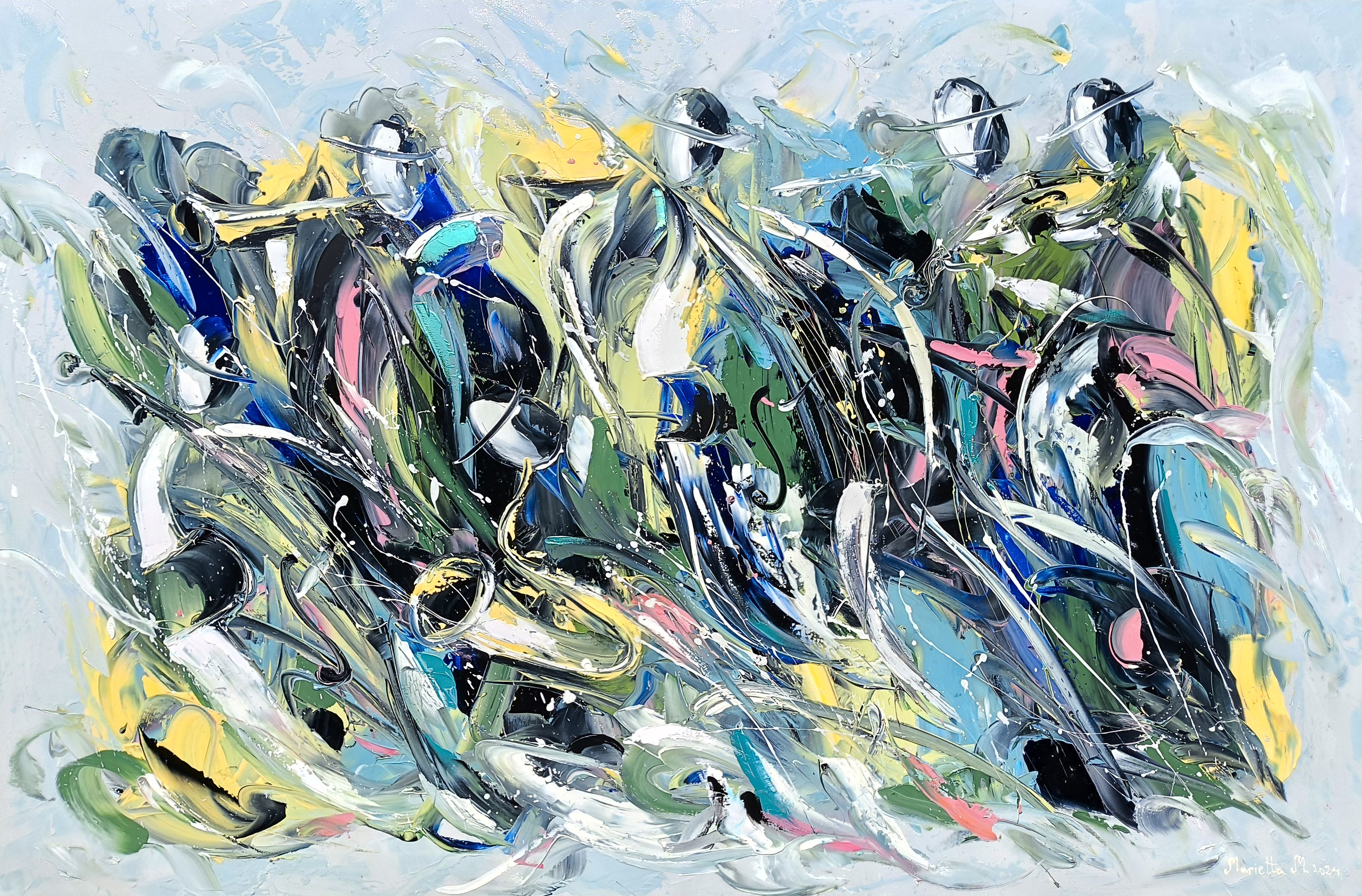 Marieta Martirosyan, Jazz Band in Paint Marieta Martirosyan, Jazz Band in Paint
