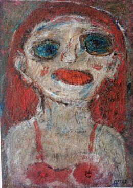 Fine Art Drawings, Bouche rouge, Joanna Flatau