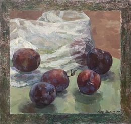 Gemälde, Plums, Nadezda Stupina