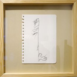 Dessin, Drawing of Dried Serapias 2, Lyuben Domozetski