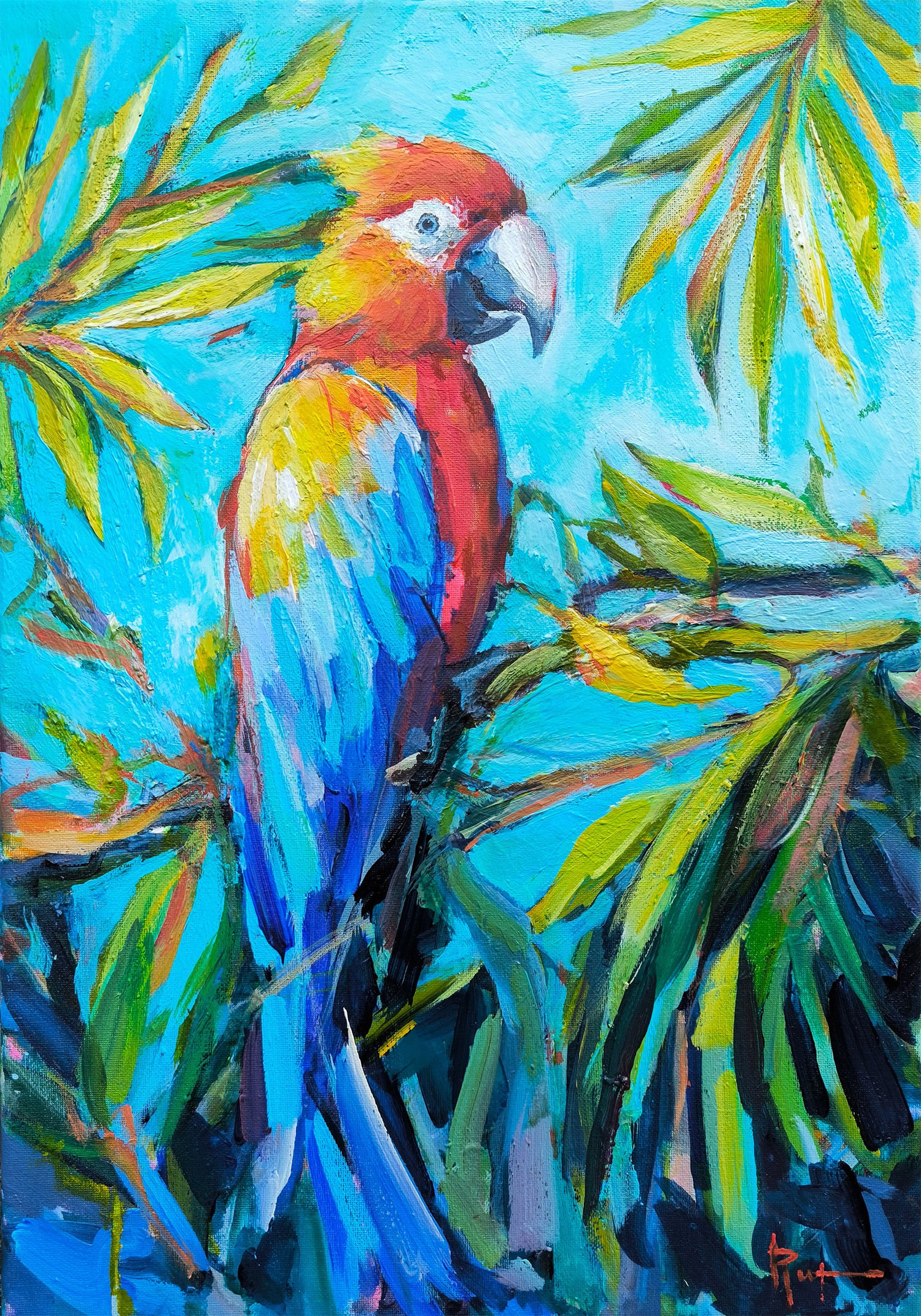 Julia Ruf, Parrot «Heart of the Tropics». Julia Ruf, Parrot «Heart of the Tropics».