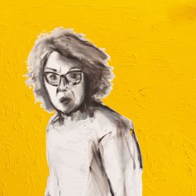 Gemälde, En jaune 9, Anna Camille