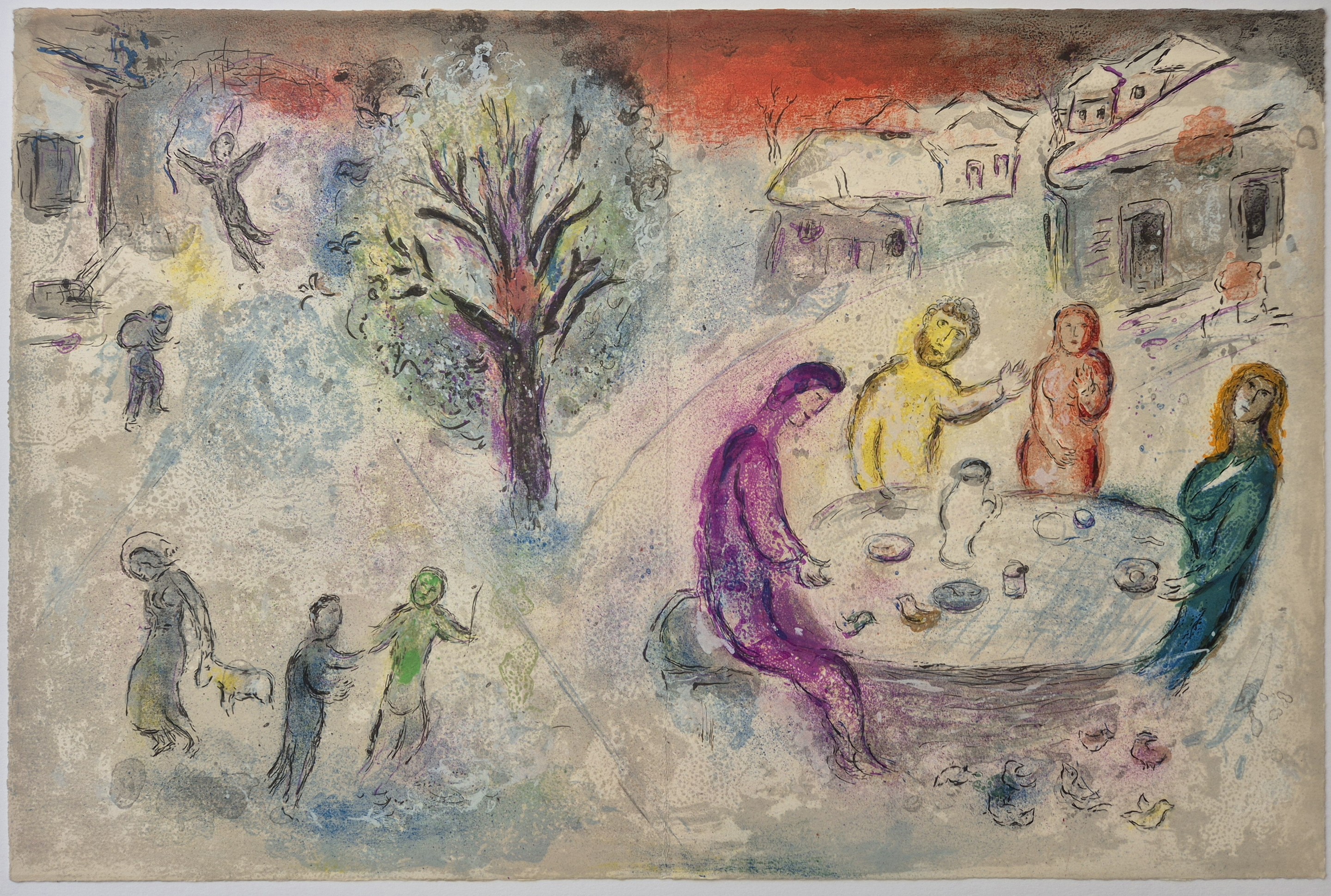 Marc Chagall, Le repas chez Dryas Marc Chagall, Le repas chez Dryas