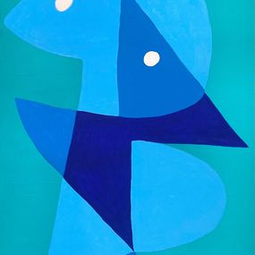 Painting, Personaje en azules, Enrique Pichardo