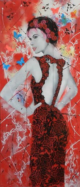 Painting, Regard de femme 2, Françoise Souriau