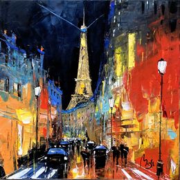 Painting, Rue de l'université Paris, Louis Magre