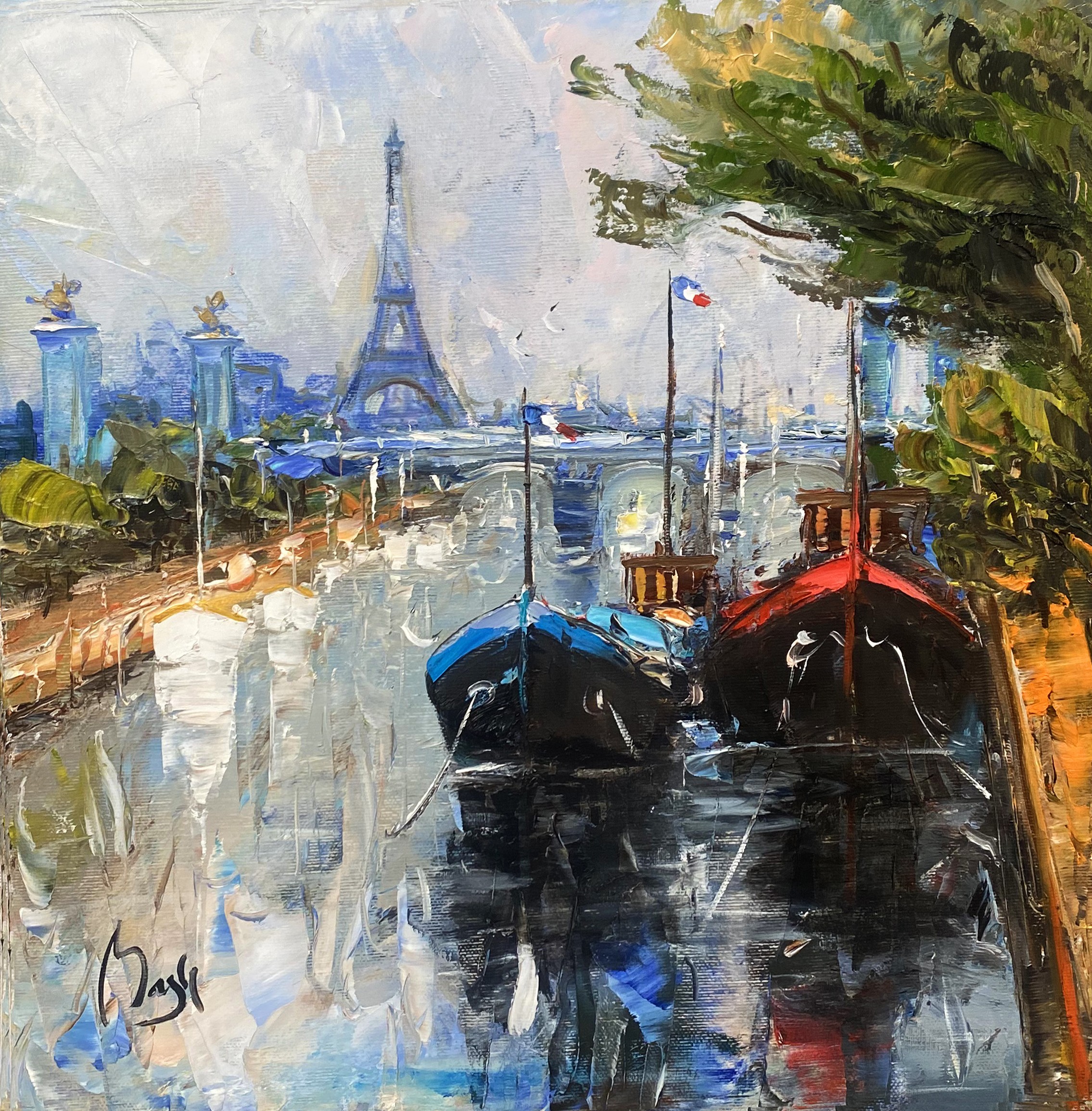 Louis Magre, Les quais de seine Paris Louis Magre, Les quais de seine Paris