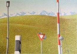 Fine Art Drawings, Allgau Panorama, Osse Müller