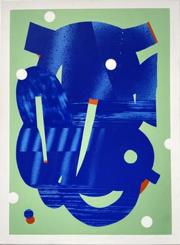 Painting, Blue Mnemiopsis, Woizo