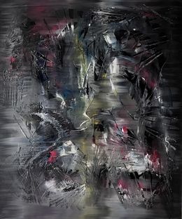 Painting, Hidden faces IV, Marie-Amélie Chéreau