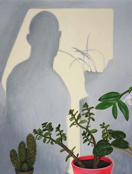 Peinture, Self-Portrait with Shadow and the Tree of Life, Lyuben Domozetski